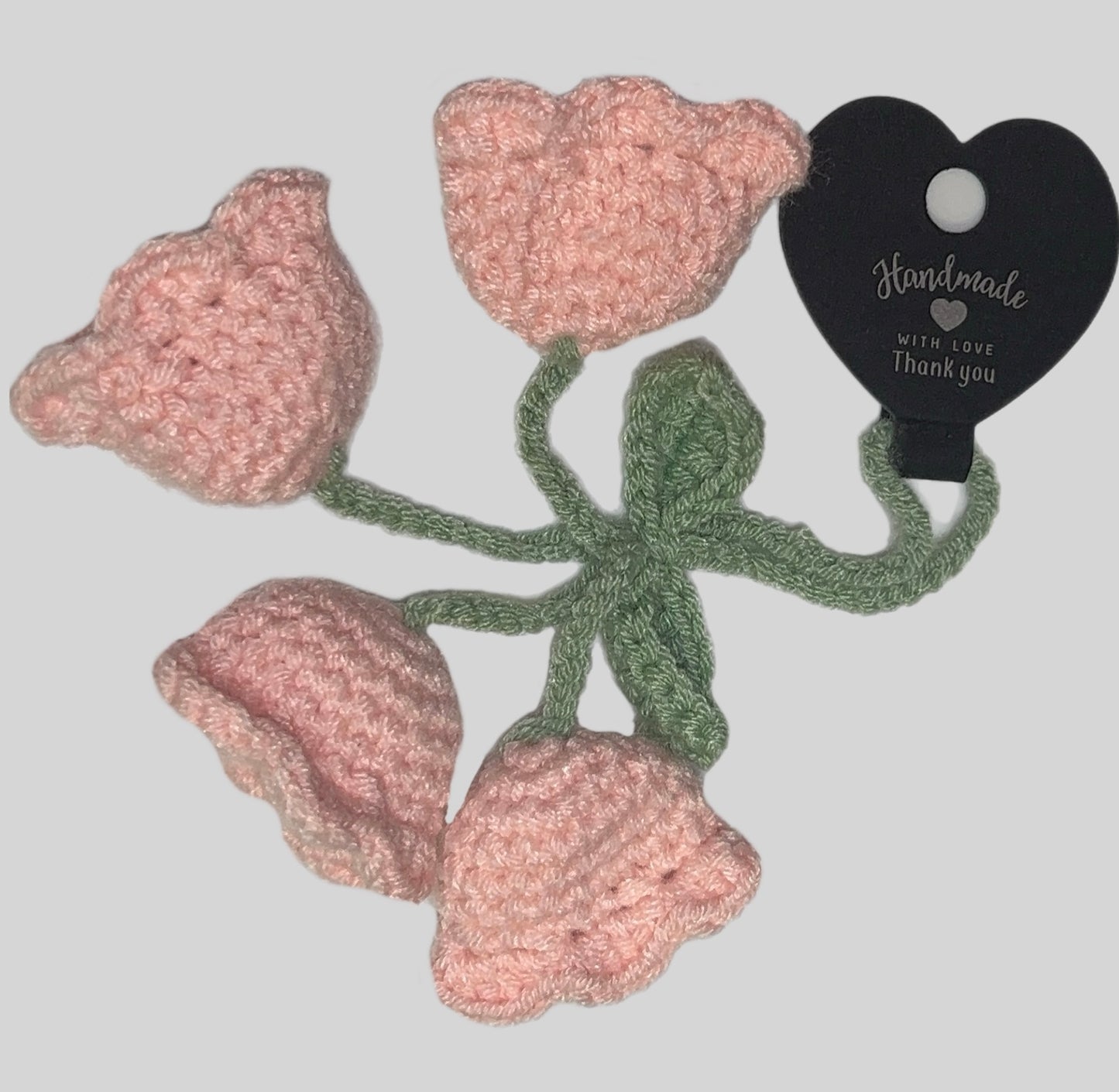 Crochet Tulips Bag Charm