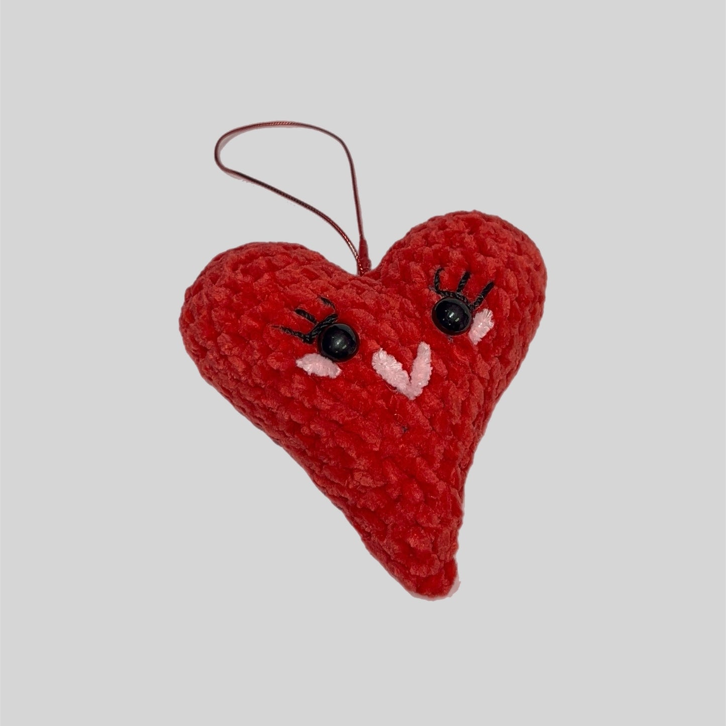 Blushing Red Heart Ornament