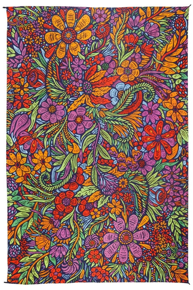 3D Lush Flower Tapestry