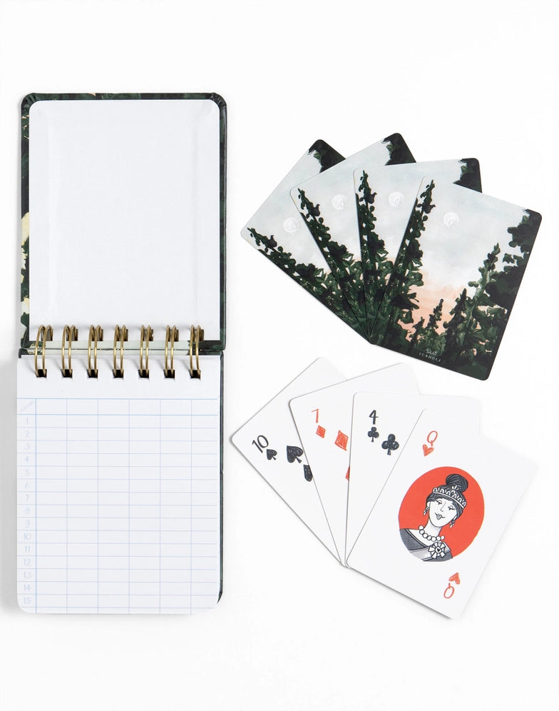 Forest Landscape Playing Cards + Keeping Score