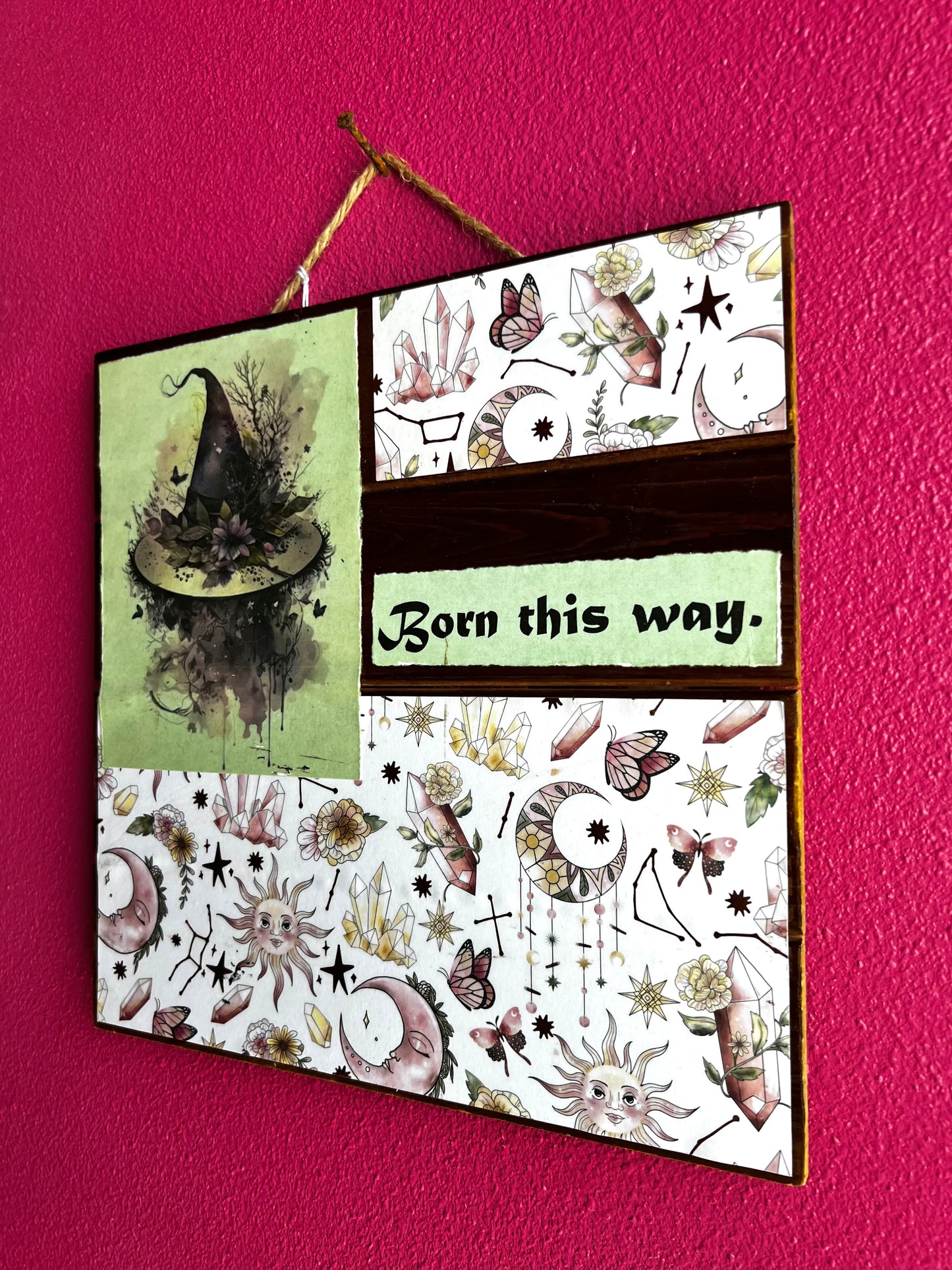 Whimsical & Witchy | Born This Way | Wood Sign | Wall Art