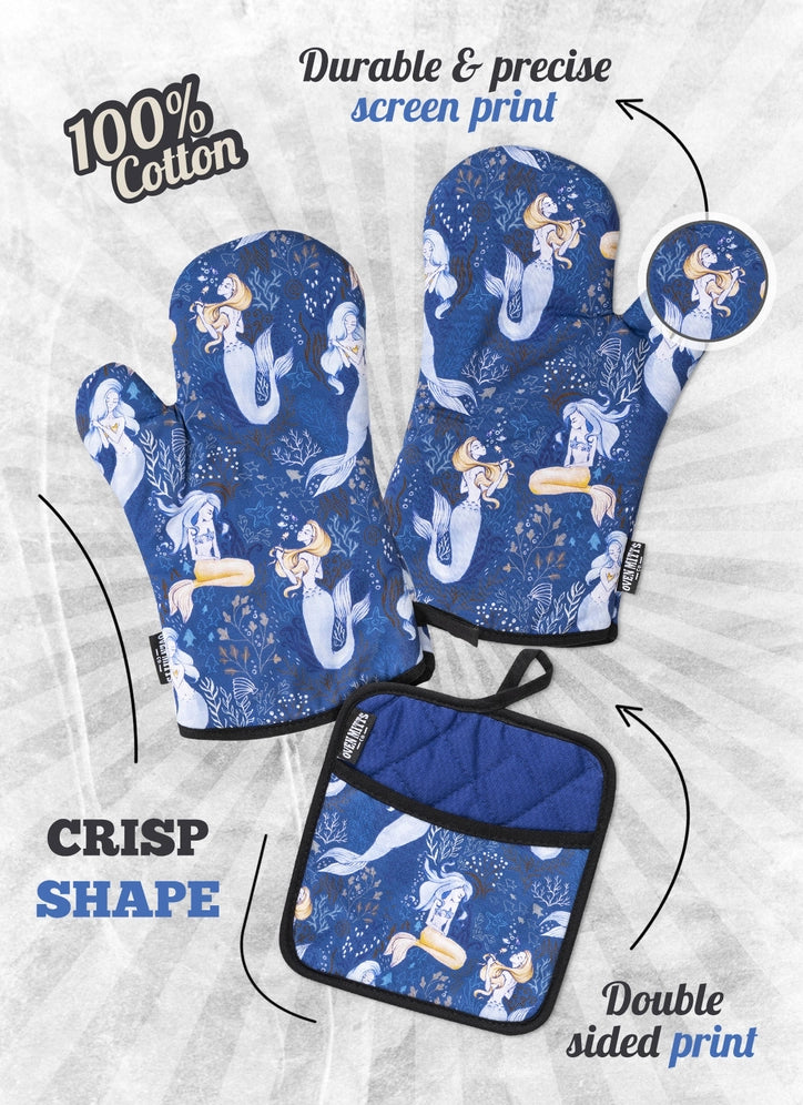 Magical Mermaid Oven Mitts