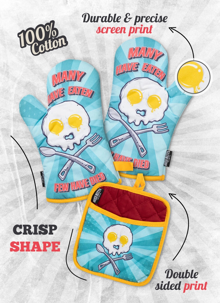 Many Have Eaten, Few Have Died Oven Mitts