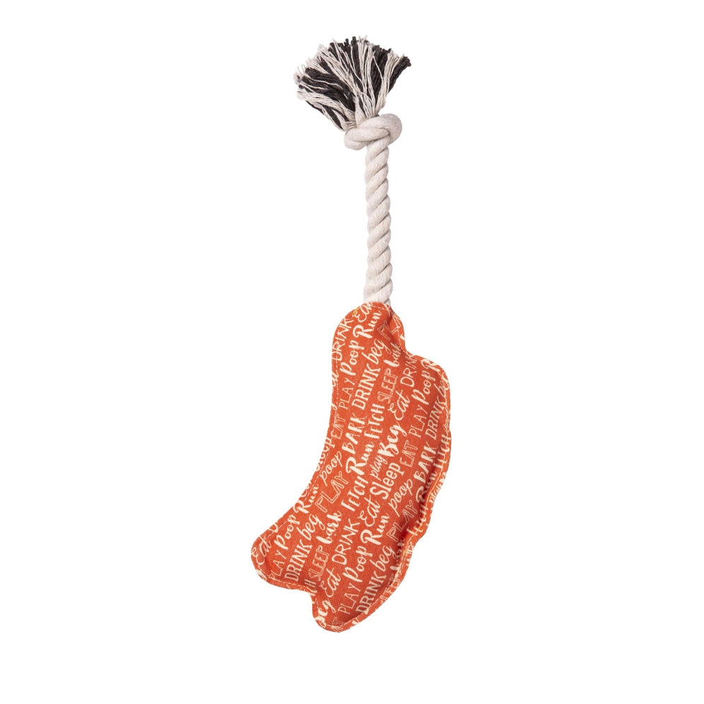 Rope Dog Toy - Hot Dog