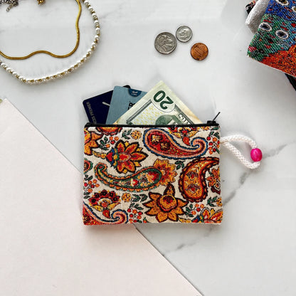 Cute Fabric Pouch | Handmade Coin Purse | Floral