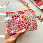 Cute Fabric Pouch | Handmade Coin Purse | Pink Floral