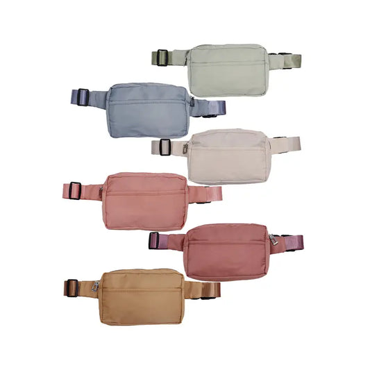 Minimal Matte Pastel Color Belt Bag Fanny Pack