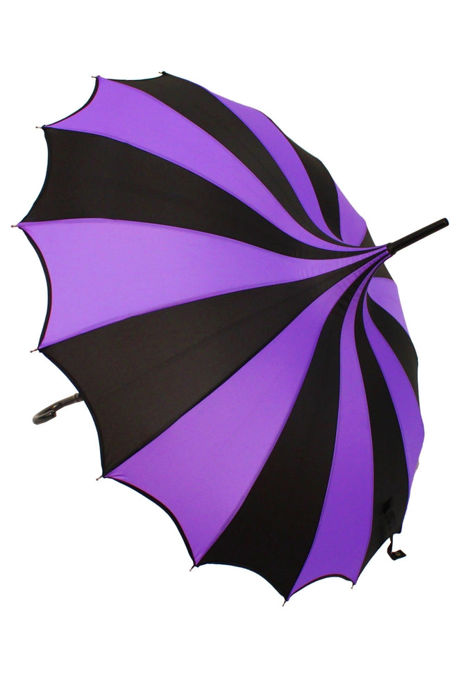 Batwing Pagoda Umbrella | Striped
