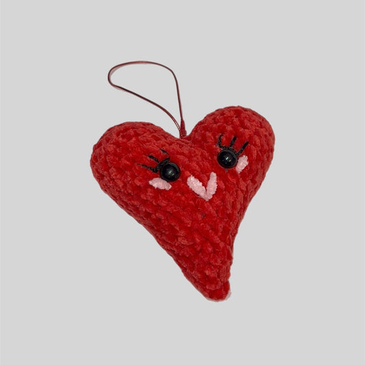 Blushing Red Heart Ornament