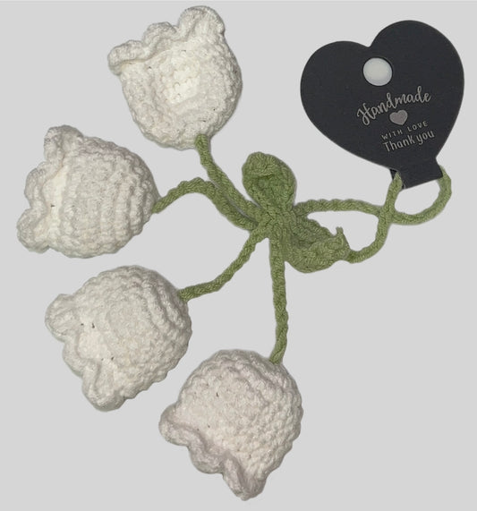Crochet Tulips Bag Charm