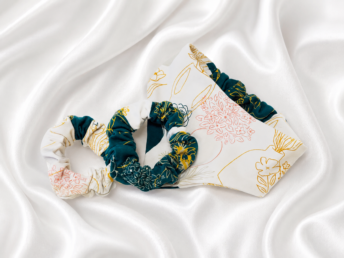 Pet Bandana & Hair Scrunchie | Matching Set | Mommy & Me