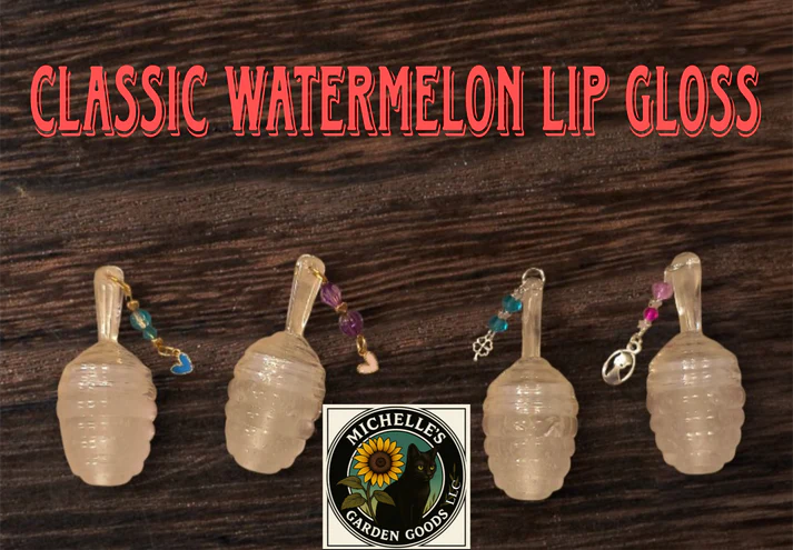 Classic Watermelon Lip Gloss with Charm