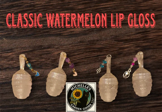 Classic Watermelon Lip Gloss with Charm