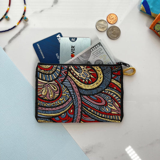 Coin Purse / Travel Pouch Abstract Swirl