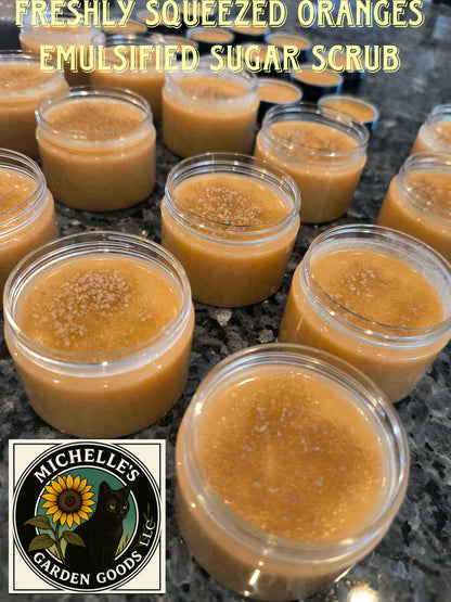 Freshly Squeezed Oranges Emulsified Sugar Scrub with Spoon Large