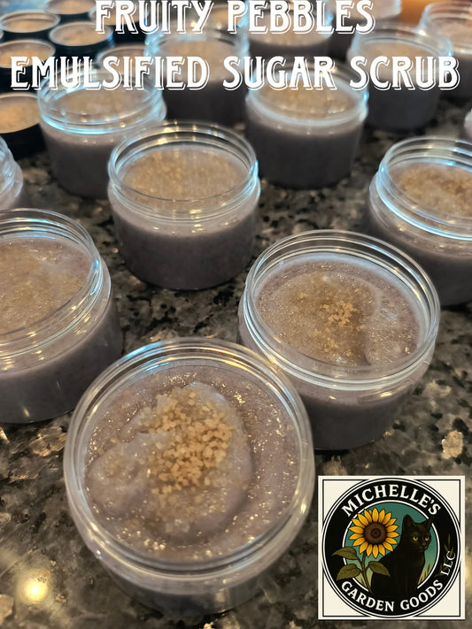 Fruity Pebbles Emulsified Sugar Scrub with Spoon Large