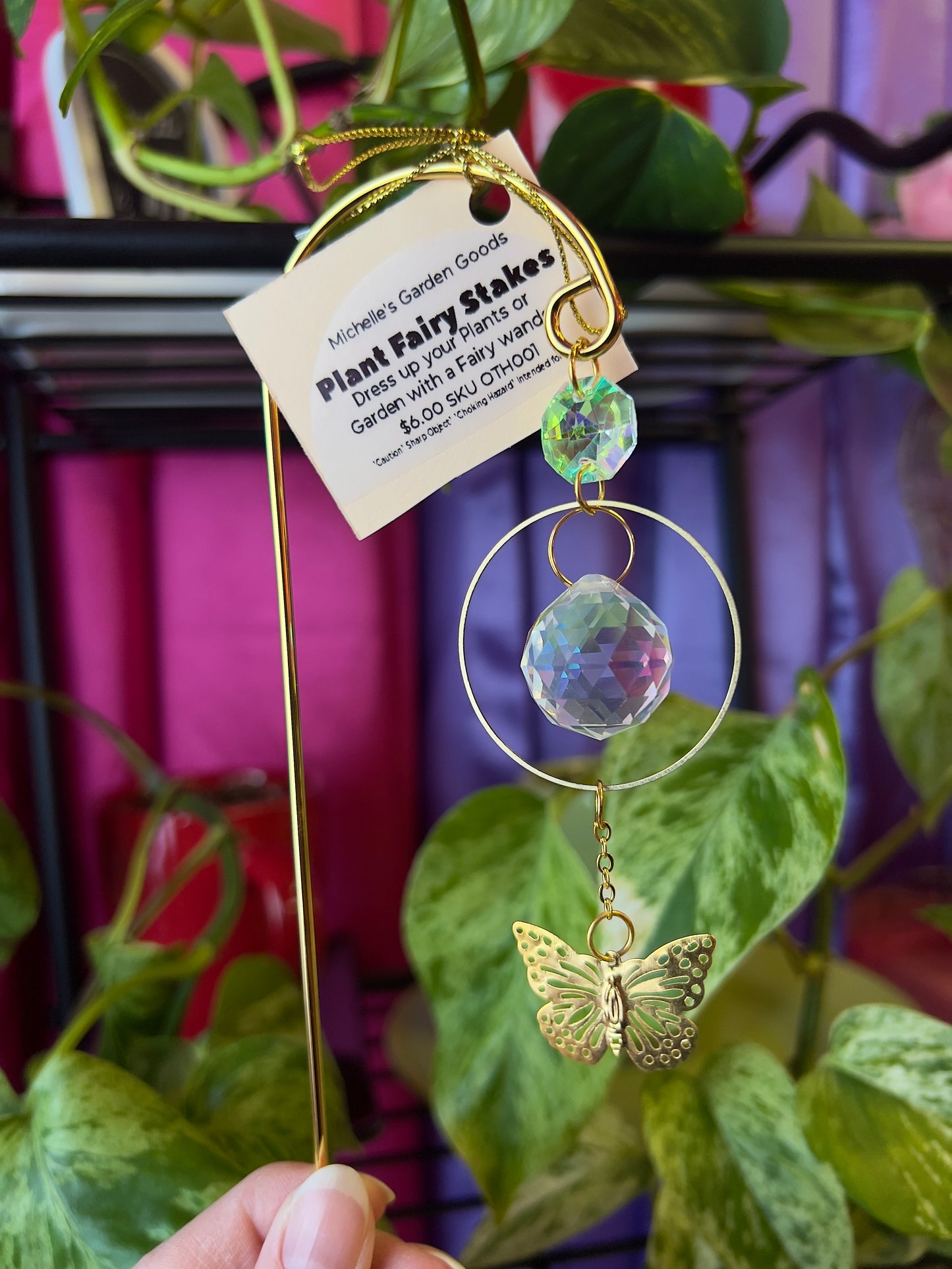 Handmade Plant Fairy Stakes