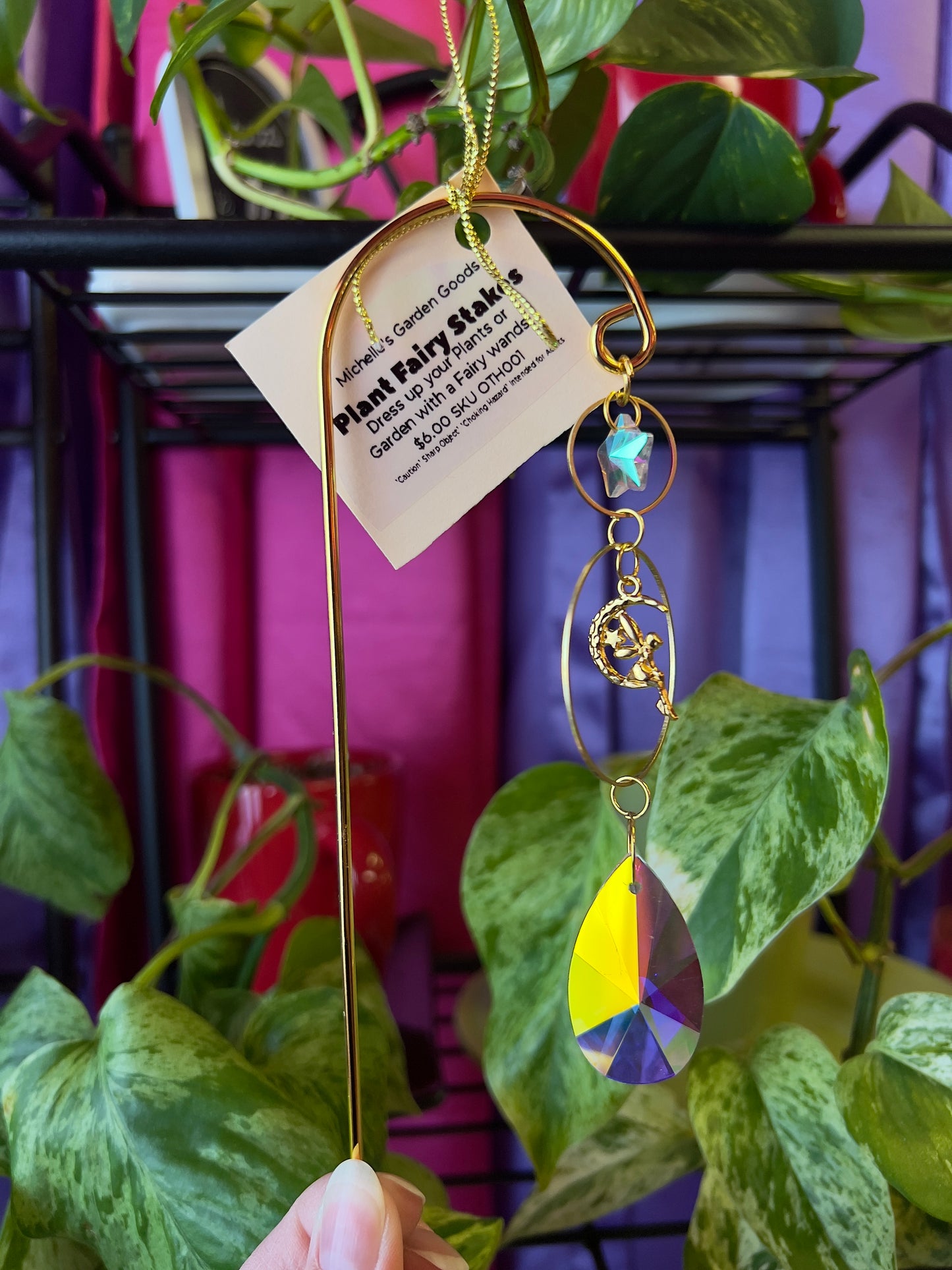 Handmade Plant Fairy Stakes