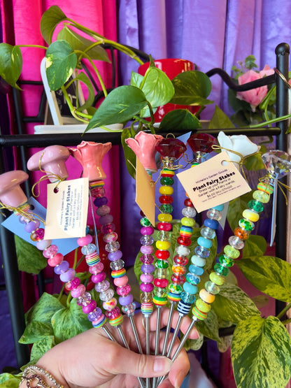Handmade Plant Fairy Stakes