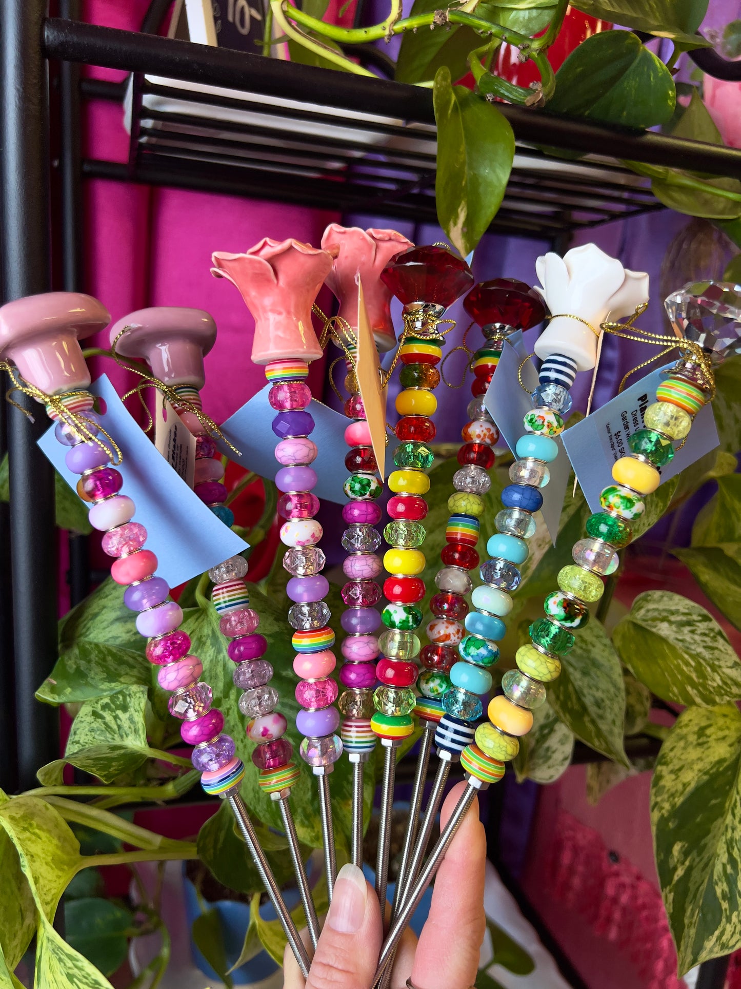 Handmade Plant Fairy Stakes