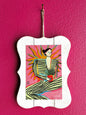 Sun Power | Woman With Plant Art | Wood Sign