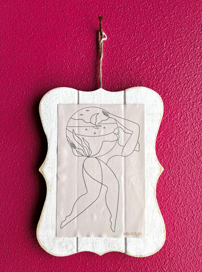 The Day She Realized She Could | Minimalist Art | Wood Sign
