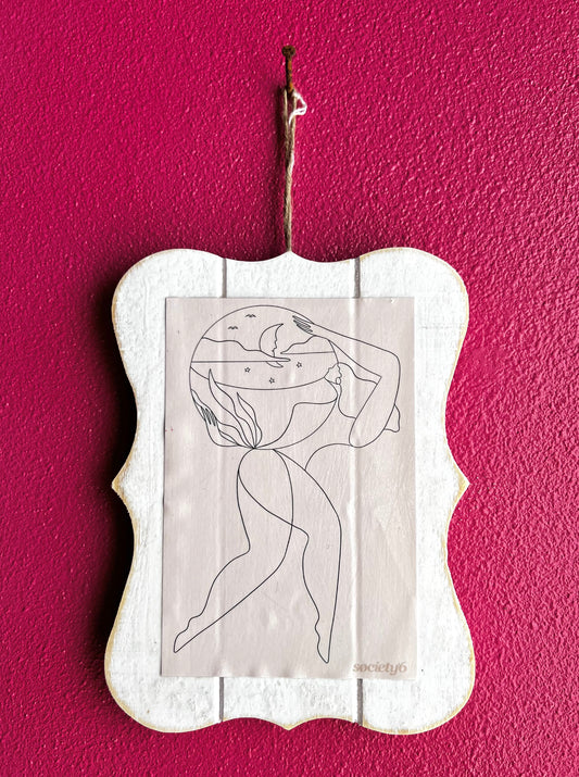 The Day She Realized She Could | Minimalist Art | Wood Sign