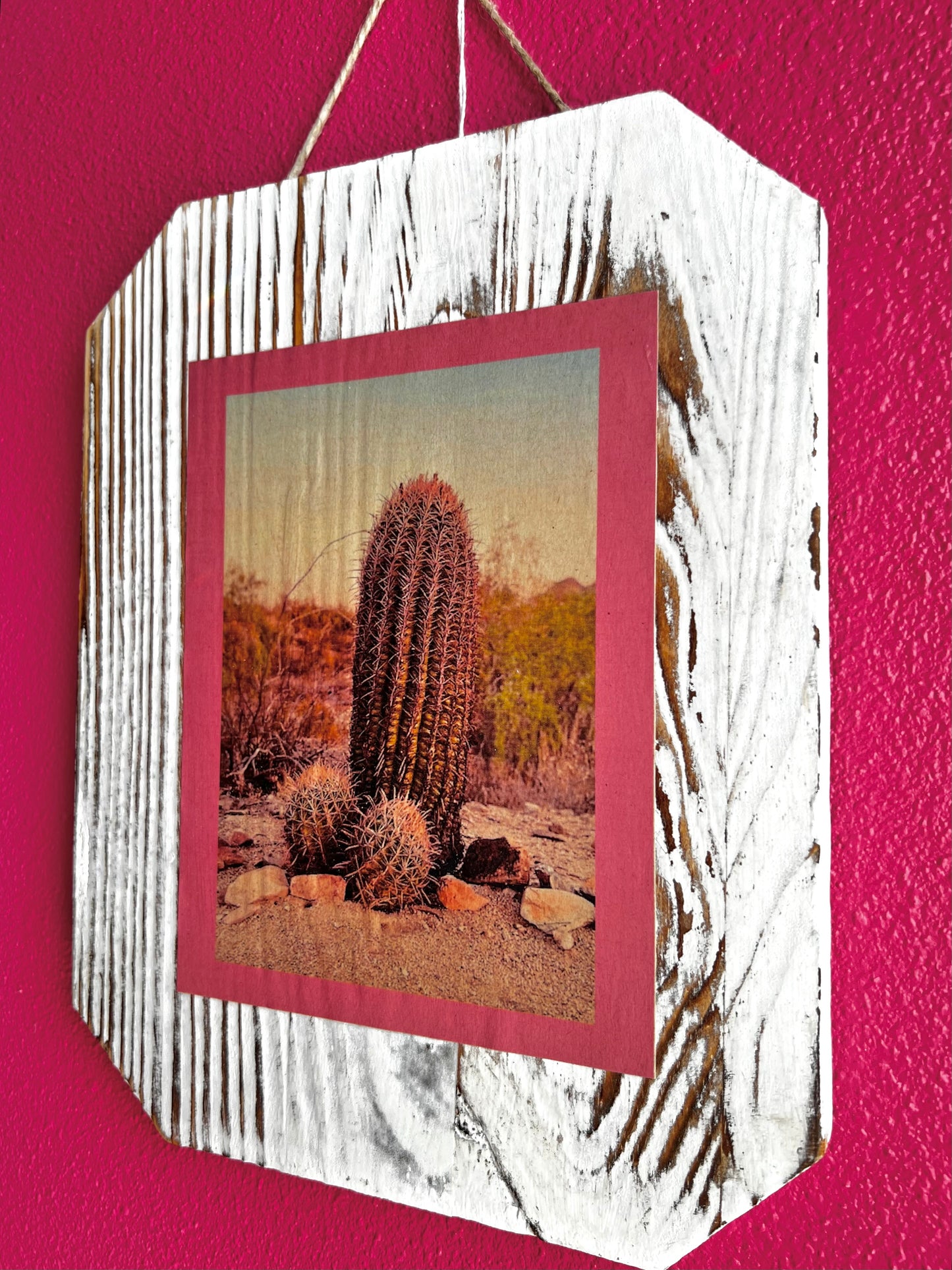 Desert Saguaro | Rustic Wood Sign