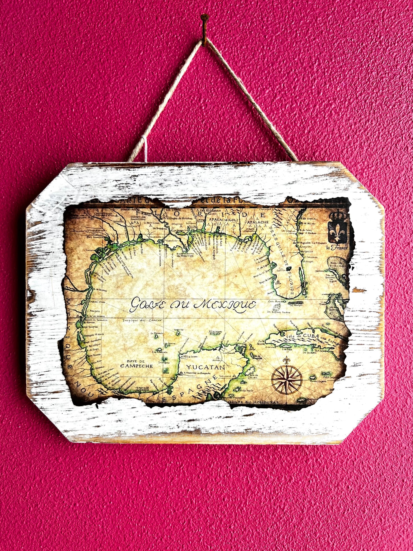 Rustic Mexico Map | Wood Sign