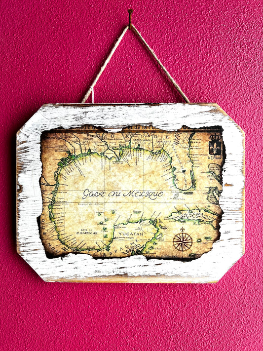 Rustic Mexico Map | Wood Sign