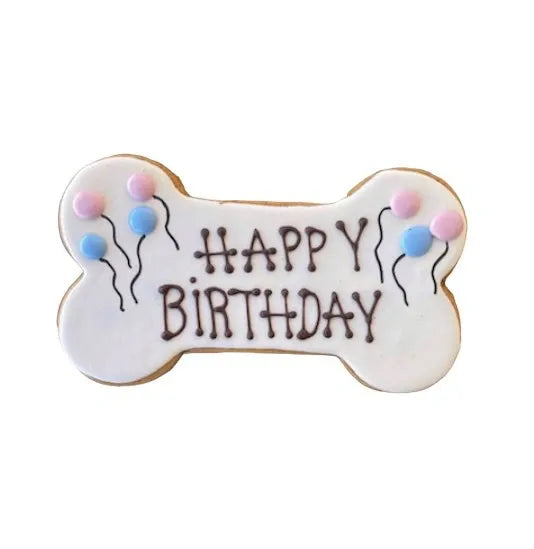 Happy Birthday Dog Cookie 7"
