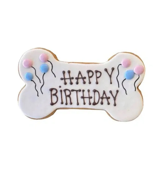 Happy Birthday Dog Cookie 7"