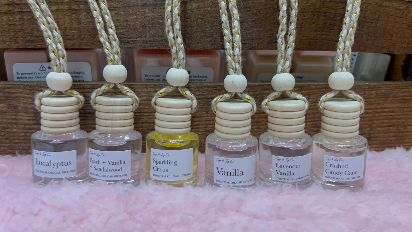 Hanging Car Diffusers | Car Air Fresheners | All Natural Essential Oils