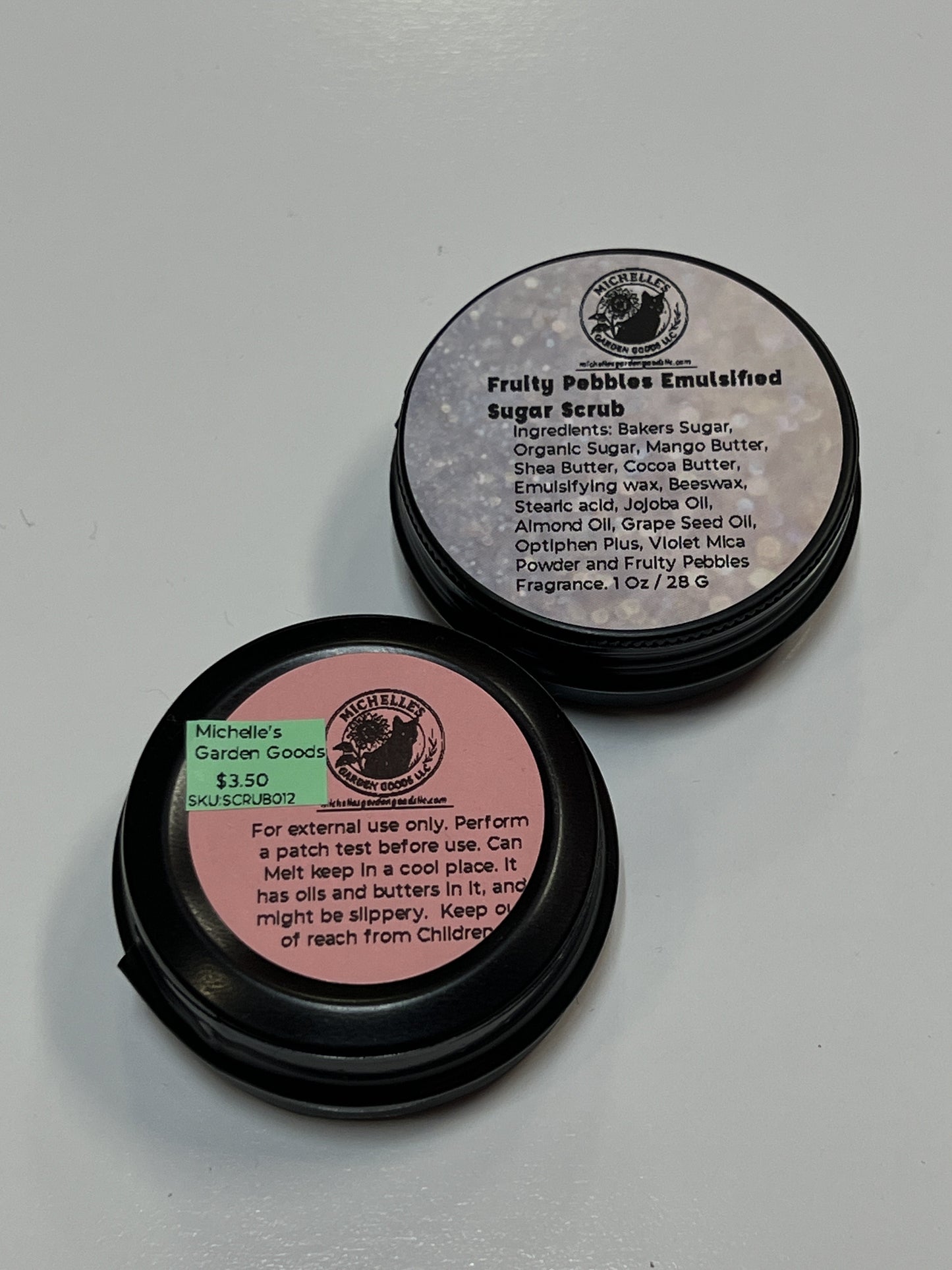 Fruity Pebbles Emulsified Sugar Scrub with Spoon