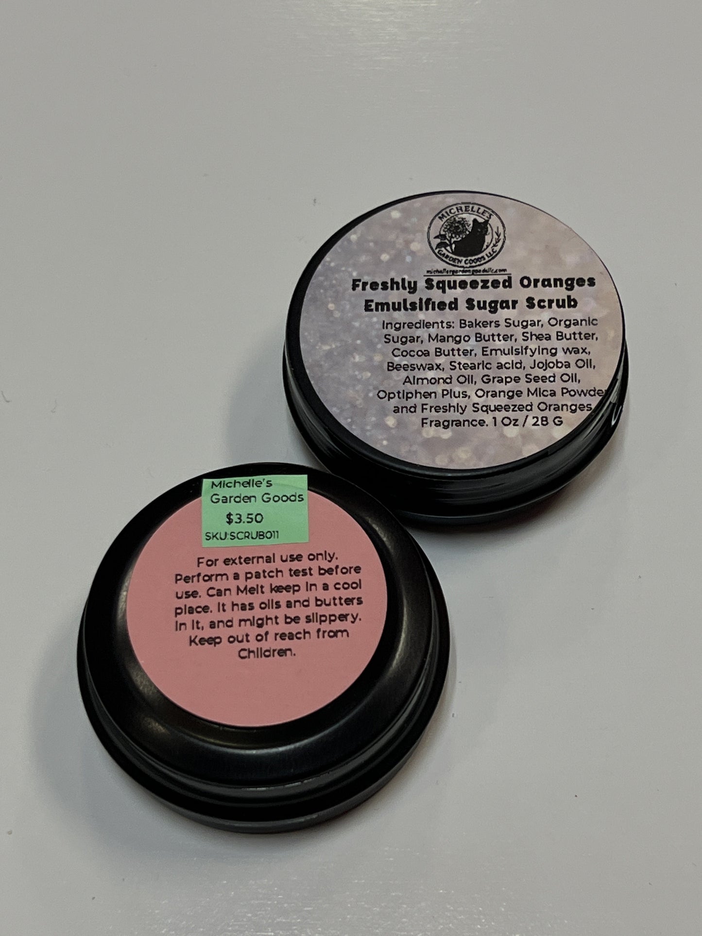 Freshly Squeezed Oranges Emulsified Sugar Scrub with Spoon Large