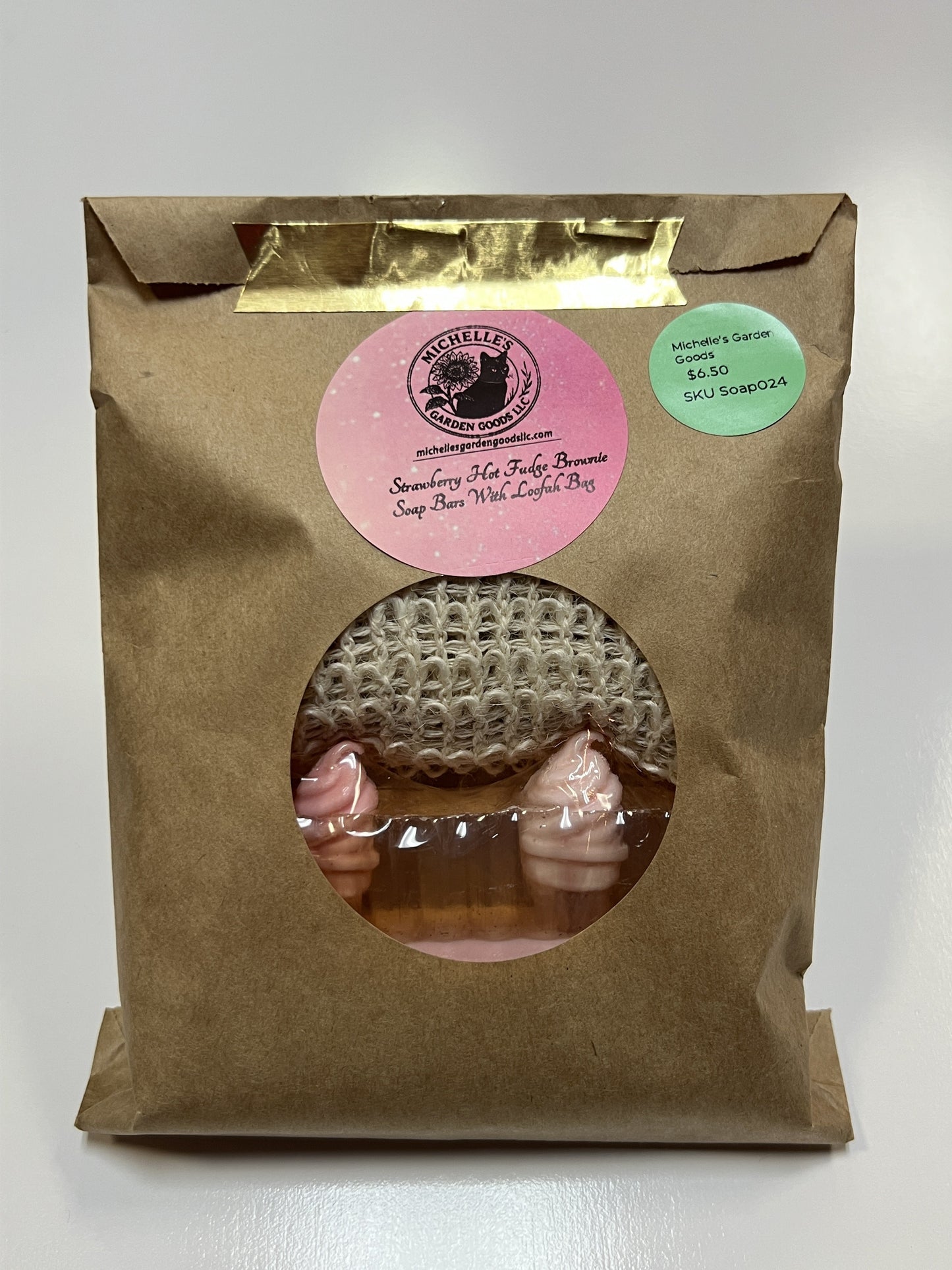 Soap Bar with Loofah Soap Bag | Fruity