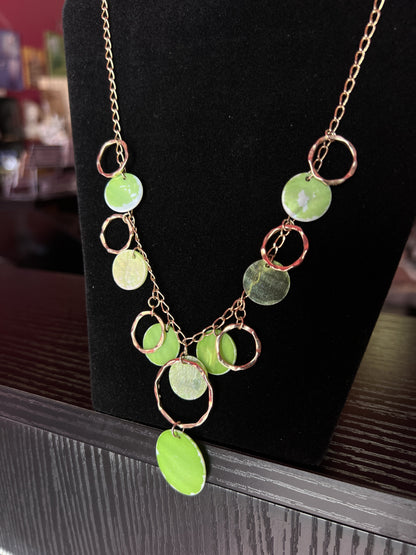 Necklace | Boho Earthy and Gold Statement