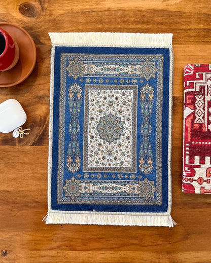 Mini Turkish Rug | Persian Rug Mousepad | Office Decor