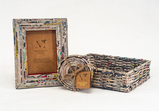 Recycled Newspaper Gift Set