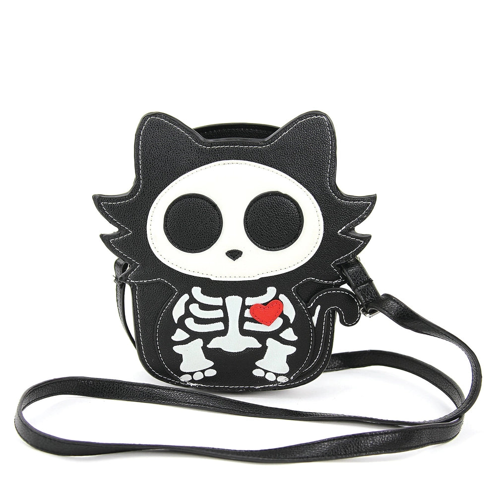 Skeleton Kitty Crossbody - Glow in the Dark