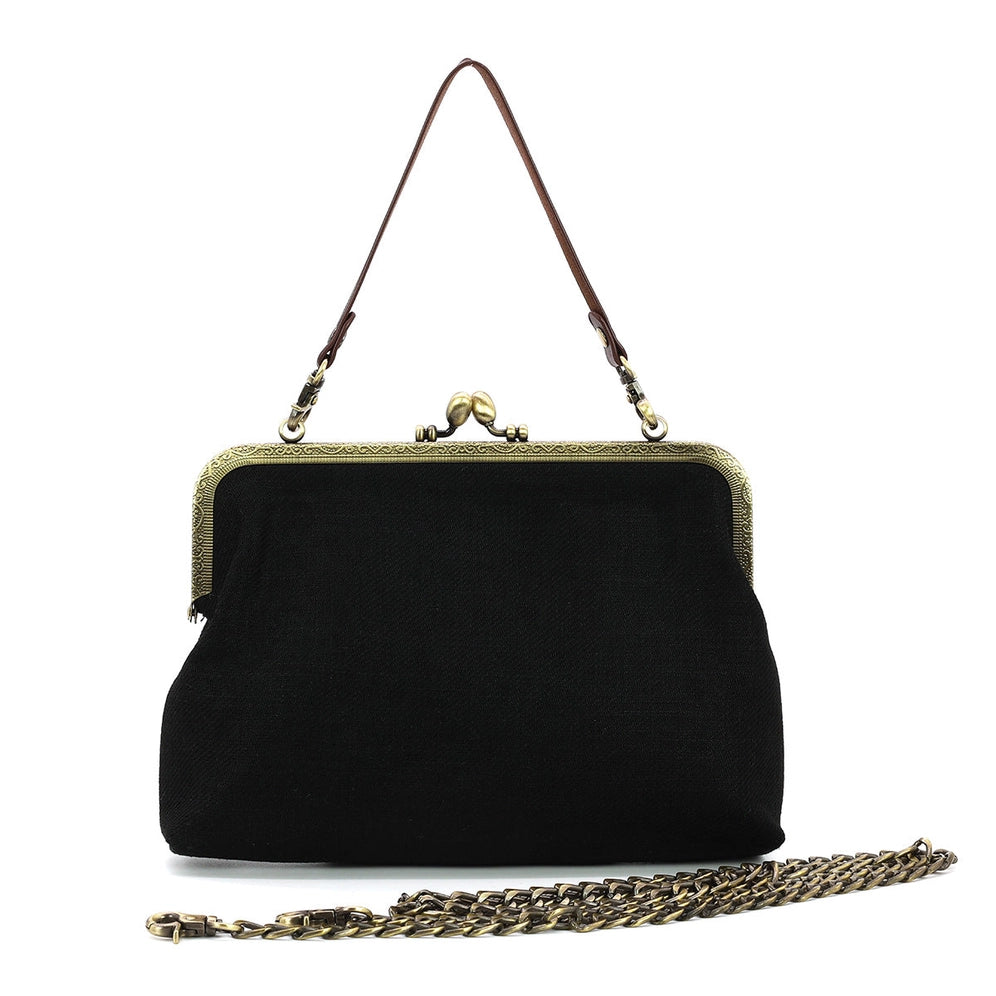 Butterfly Vintage Kiss Lock Bag