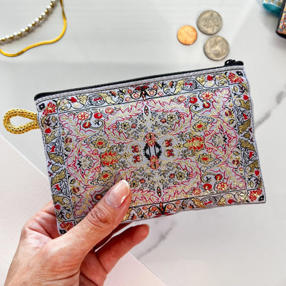Cute Fabric Pouch | Handmade Coin Purse | Beige