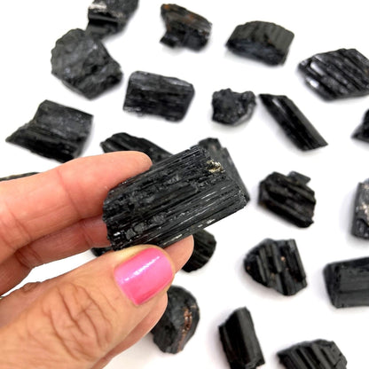 Black Tourmaline Raw Crystals