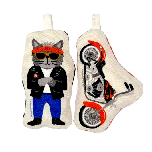Cat Toy Set - Motorcycle Kitty