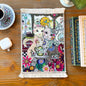 Mini Turkish Rug | Office Decor | Cat Design