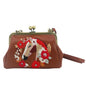 Floral Wreath Horse Kiss Lock Bag