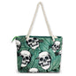 Skullistic Green Tropic Skulls Shoulder Beach Bag