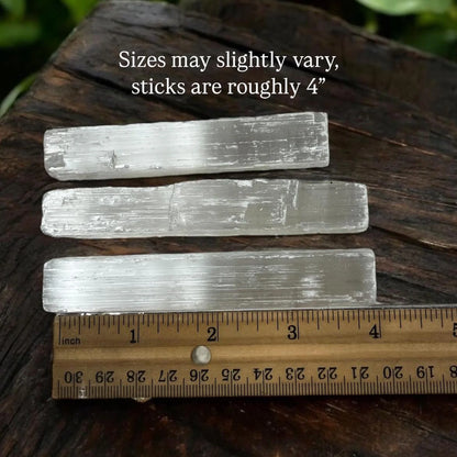 Raw Selenite Sticks | Mini & Regular
