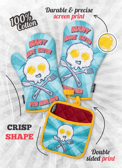 Many Have Eaten, Few Have Died Oven Mitts