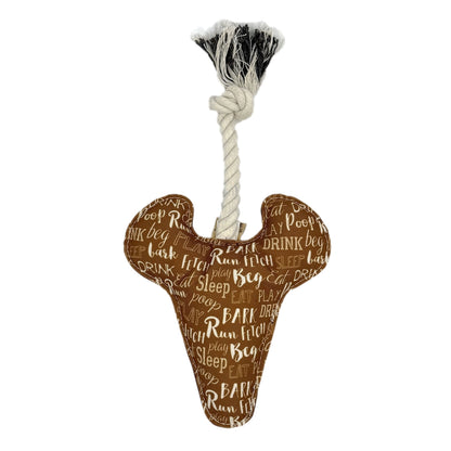 Rope Dog Toy - Bison Skull